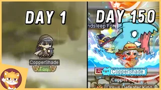 150 Days in 10 Minutes | Progress in MapleStory Reboot