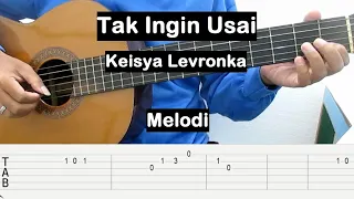 Belajar Gitar Tak Ingin Usai (Keisya Levronka) MELODI