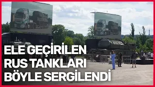 Rusya’nın Saldırganlığını Böyle Anlattılar: İşte Savaşta Ele Geçirilen Tanklar!