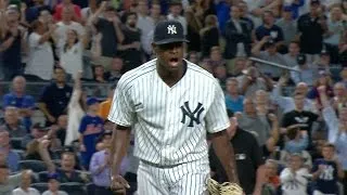 NYM@NYY: Severino fans Conforto to escape the jam