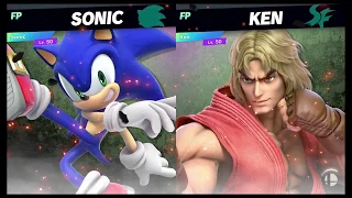 Super Smash Bros Ultimate Amiibo Fights   Request #10488 Sonic vs Ken Stamina Battle