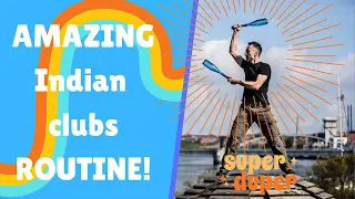 Club swinging 104 | Lesson 15/15: Full double Indian clubs routine