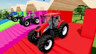 TRANSPORTING LAND ROVER, DODGE, BMW, MERCEDES, AUDI POLICE CARS INTO GARAGES! - Farming Simulator 22