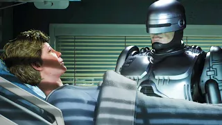 How Alex Murphy Turned Into Cyborg Cop Scene - RoboCop: Rogue City 2023