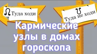 #ГОРОСКОП ЛУННЫЕ УЗЛЫ в домах | Астрология