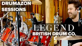 British Drum Company Legend Series Drum Kit & Big Softy Snare Drum Session @ Drumazon Rocky Morris