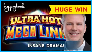 MOST DRAMATIC BONUS EVER! Ultra Hot Mega Link Amazon Slot - $20 BET BONUSES!