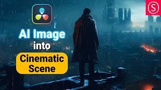 AI Image to Cinematic Movie Scene - Add VFX in Davinci Resolve