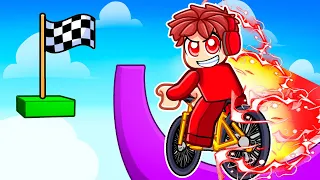 Going 9,999,999 MPH in Roblox Bike Obby!