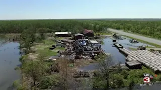 Delta damages Cameron Parish