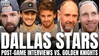 Jamie Benn, Wyatt Johnston, Jake Oettinger, Peter DeBoer & Radek Faksa on Stars Series Win vs. VGK