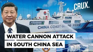 China Turns Water Cannons On Philippines Boats, US Rushes To Slams Beijing's "Maritime Militia"