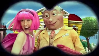 differences for the same reused scene in "welcome to lazytown" and "dear diary"