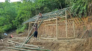 full video: 60 days of building a house, cooking, going to the market - building a new life