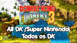 🎮 Donkey Kong Country 3 - All DK Coins (Todos os DK's)