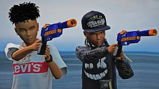 DES GAMINS BRAQUENT DES GANGS AVEC DES PISTOLETS NERF ! GTA V RP