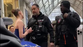 ARRESTED in the train station because this BALLERINA was dancing ?! 👮‍♂️🚔