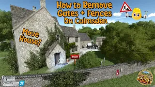 How to Remove Gates, Fences, Hedges & Cars On Calmsden Farm - FS22