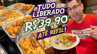 Viralizou Buffet e Rodizio por R$39, c/ Refil liberado! Treno