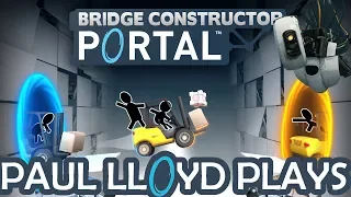 BRIDGE CONSTRUCTOR PORTAL - Level 20 (Gameplay)