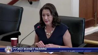 FY 2023 Budget Hearing - Senator Joe S. San Agustin - June 21, 2022 930AM JOG