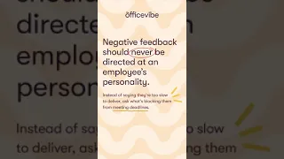 #DailyTip More #feedback tips at officevibe.com/blog