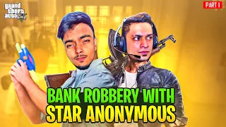 INTENSE BANK ROBBERY WITH STAR ANONYMOUS - GTA 5 GAMEPLAY - MRJAYPLAYS