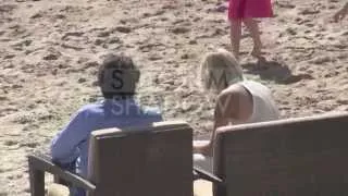 Léa Seydoux and Edouard Baer at the Nikki Beach in Cannes