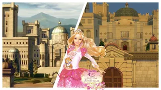 Barbie in the 12 Dancing Princesses Castle | The Sims 4 (Speed Build | NO CC)