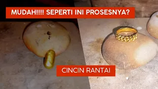 Cara bikin cincin rantai emas dengan mudah dan cepat,,