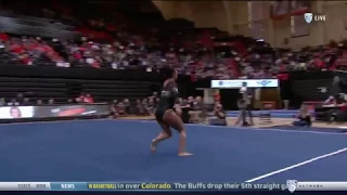 Isis Lowrey (Oregon State) 2018 Floor vs Stanford 9.875