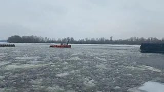 28.01.22г. Первая труба нового Южного пилона,Кременчуг,новый мост.