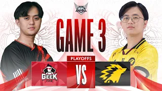 GEEK FAM VS ONIC | PLAYOFFS DAY 3 - MATCH 2 - GAME 3 #MPLIDS12