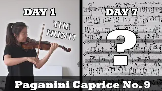 Revisiting Paganini Caprice No. 9 in One Week?