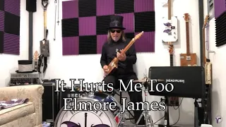 It Hurts Me Too Elmore James 3 String Fretless Cigar Box Guitar kick drum high hat One Man Band