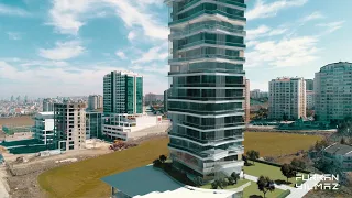 Architectural Composit Rendering With Aerial Drone Footage