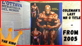 King Ronnie Coleman and 2005 Olympia Battle old BB Magazine FLEX