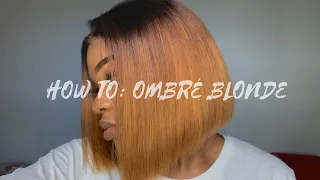 HOW TO BLEACH YOUR WEAVE OMBRE BLONDE | KAIR EXPERT | SOUTH AFRICAN YOUTUBER