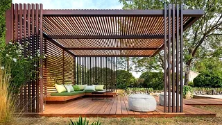 100 Modern Backyard Patio Design Ideas 2024 Home Garden Landscaping Ideas| Rooftop Pergola Design