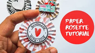 Paper Rosette Tutorial | Diy Paper Crafts | Art Gossips