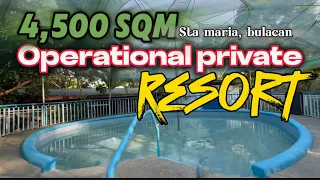 V450-24 Private resort and events place 4,500 sqm clean title operational | sta maria bulacan