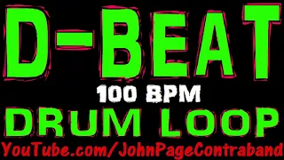 D Beat Drum Loop 100 bpm Half Hour Long