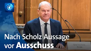 Cum-Ex: Scholz weist Verantwortung vor U-Ausschuss zurück