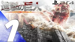 Attack on Titan PS4 - Gameplay Walkthrough Part 1 - Prologue & Review (Colossal Titan Fight)