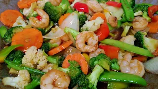 SHRIMP AND VEGETABLES STIR FRY/RESTAURANT STYLE STIR FRY RECIPE