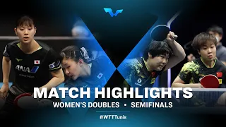 Miwa Harimoto/Miyu Nagasaki vs Kuai Man/Zhang Rui | WD | WTT Contender Tunis 2022 (SF)