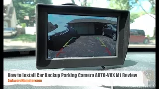 How to Install Car Backup Parking Camera - AUTO-VOX M1 Review