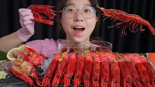 우주에서 가장 비싼 새우 내장 폭포수 까라비네로  🦐 Mukbang