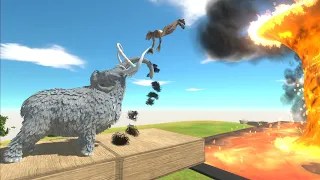 FALL by MAMMOTH KNOCKING, Lava Tornado, Lava Molten - Animal Revolt Battle Simulator