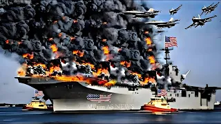 Today, Iranian and Houthi Ka-52 helicopters destroyed a US aircraft carrier carrying 100 fighter jet